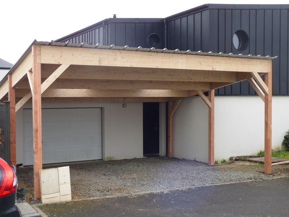 carport lamélé collé